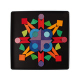 GRIMM'S mini magnetic Puzzle Triangle, Square, Circle with Sparkling Parts - playhao - Toy Shop Singapore