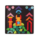 GRIMM'S mini magnetic Puzzle Triangle, Square, Circle with Sparkling Parts - playhao - Toy Shop Singapore