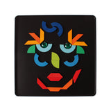 GRIMM'S mini magnetic Puzzle Triangle, Square, Circle with Sparkling Parts - playhao - Toy Shop Singapore