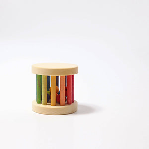 GRIMM'S mini rolling wheel with bells, rainbow colours - playhao - Toy Shop Singapore