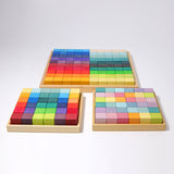 GRIMM'S mosaic square, large, 100 pcs. - playhao - Toy Shop Singapore