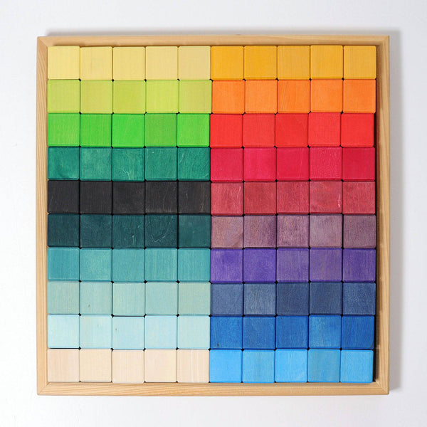 GRIMM'S mosaic square, large, 100 pcs. - playhao - Toy Shop Singapore