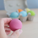 GRIMM'S Pastel Balls / 6 Wooden Balls, Pastel - playhao - Toy Shop Singapore