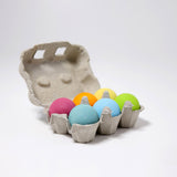 GRIMM'S Pastel Balls / 6 Wooden Balls, Pastel - playhao - Toy Shop Singapore