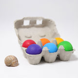 GRIMM'S Rainbow Balls / 6 Wooden Balls, Rainbow - playhao - Toy Shop Singapore