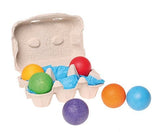 GRIMM'S Rainbow Balls / 6 Wooden Balls, Rainbow - playhao - Toy Shop Singapore