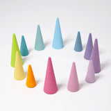 GRIMM'S Rainbow Forest, pastel, 12 pieces - playhao - Toy Shop Singapore