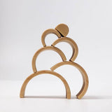 GRIMM'S Rainbow Natural / 6 piece, Medium - playhao - Toy Shop Singapore