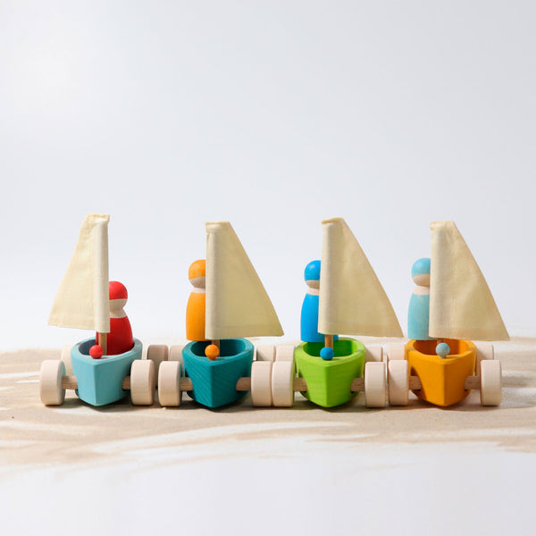 GRIMM'S Set of 4 little Land Yachts - playhao - Toy Shop Singapore
