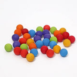 GRIMM'S Small Wooden Marbles / 20mm Rainbow Colours - playhao - Toy Shop Singapore