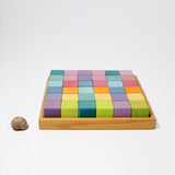 GRIMM'S Square, 36 Cubes, pastel - playhao - Toy Shop Singapore