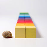 GRIMM'S square, 36 cubes, rainbow (Rainbow Mosaic) - playhao - Toy Shop Singapore