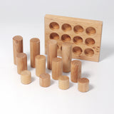 GRIMM'S Stacking Game Small Natural Rollers (*) - playhao - Toy Shop Singapore