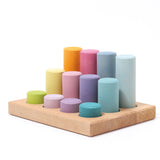 GRIMM'S Stacking Game Small Pastel Rollers - playhao - Toy Shop Singapore
