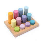 GRIMM'S Stacking Game Small Pastel Rollers - playhao - Toy Shop Singapore