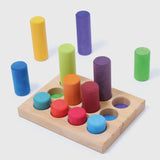 GRIMM'S Stacking Game Small Rainbow Rollers - playhao - Toy Shop Singapore