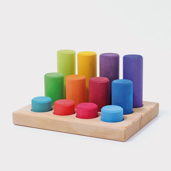 GRIMM'S Stacking Game Small Rainbow Rollers - playhao - Toy Shop Singapore