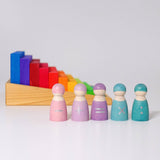 GRIMM'S stepped counting blocks 2 cm, 100 pcs - playhao - Toy Shop Singapore