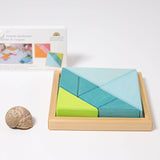 GRIMM'S tangram set blue - green - playhao - Toy Shop Singapore