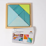 GRIMM'S tangram set blue - green - playhao - Toy Shop Singapore