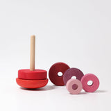 GRIMM'S wobbly stacking tower, pink (*) - playhao - Toy Shop Singapore