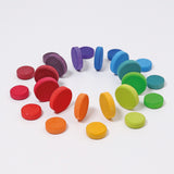 GRIMM'S Wooden Rainbow Coins - playhao - Toy Shop Singapore