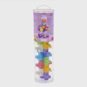 PLUS-PLUS BIG Pastel / 15pcs Tube - playhao - Toy Shop Singapore
