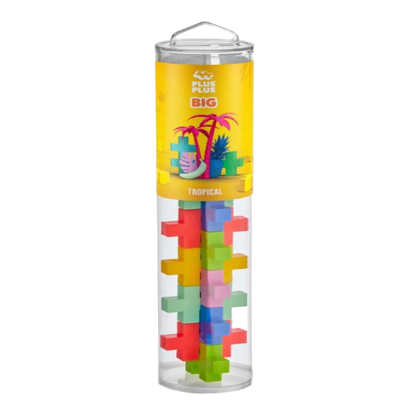 PLUS-PLUS BIG Tropical / 15pcs Tube - playhao - Toy Shop Singapore