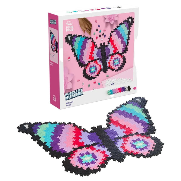 PLUS - PLUS Puzzle By Number Butterfly 800pcs - playhao - Toy Shop Singapore