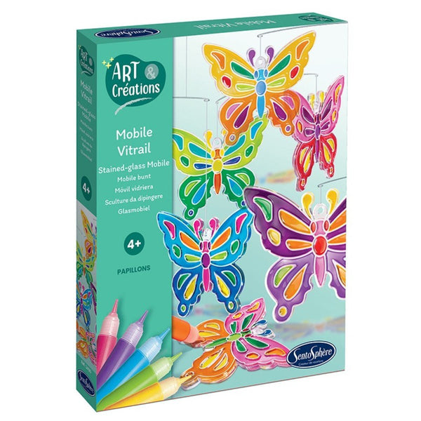 SENTOSPHERE ART & CREATIONS - MOBILE VITRAIL - PAPILLONS - BUTTERFLIES - playhao - Toy Shop Singapore