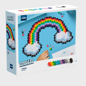 PLUS-PLUS Puzzle By Number Rainbow  500pcs